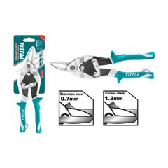 Kéo Cắt Tôn Hướng Trái TOTAL THT521106 - Dụng Cụ Cắt Chuyên Dụng 250mm Cho Thợ Cơ Khí và Xây Dựng