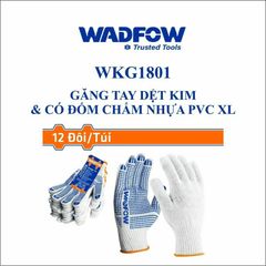 Găng tay bảo hộ dệt kim WADFOW WKG1801 chống trơn trượt - Găng tay lao động chất lượng cao, size XL