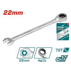 Cờ Lê Tự Động Miệng Vòng 22mm TOTAL TCSPAR221 - Dụng Cụ Tiện Ích Chất Lượng Cao, Chiều Dài 254mm