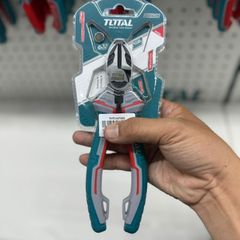 Kìm cắt 7 inch cao cấp TOTAL THT230706S - Dụng cụ cắt thép CR-V trợ lực 30% - Thiết bị tiện ích chất lượng cao