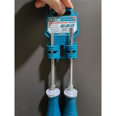 Bộ 2 Tua Vít Đóng Xuyên Thép S2 TOTAL - Đầu Lục Giác SL6.5 và PH2, Dụng Cụ Tiện Ích Chất Lượng Cao
