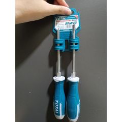 Bộ 2 Tua Vít Đóng Xuyên Thép S2 TOTAL - Đầu Lục Giác SL6.5 và PH2, Dụng Cụ Tiện Ích Chất Lượng Cao