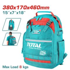 Ba lô đựng công cụ TOTAL THBP02025 - Chất liệu polyester oxford 600D, kích thước lớn, tiện lợi cho thợ sửa chữa, làm đồ nghề.