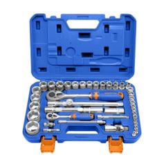 Bộ 43 Đầu Tuýp WADFOW WST3D43 1/4 & 1/2 inch - Dụng Cụ Sửa Chữa Đa Năng Chính Hãng, Thép CR-V Bền Bỉ cho Thợ Chuyên Nghiệp và Người Dùng DIY