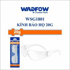 Kính bảo hộ WADFOW WSG1801 - Chất liệu PVC, nhẹ và thoải mái, phù hợp sử dụng an toàn lao động, bao bì túi poly