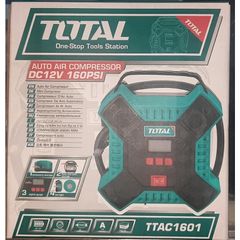 Dụng cụ kiểm tra hơi lốp xe kỹ thuật số TOTAL TTAC1601 - Đèn LED, áp suất 160PSI, kết nối đa năng, tiện ích ô tô
