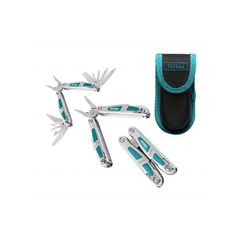 Kìm Đa Năng Mini TOTAL TFMFT01151 - Xếp Gọn, 15 Chức Năng, Tay Cầm Thép Không Gỉ, Dễ Mang Theo, Dụng Cụ Hữu Ích Chính Hãng