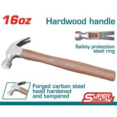 Búa Nhổ Đinh Sừng Dê 450g Cáng Gỗ TOTAL THTW7316 - Dụng Cụ Tiện Ích Chất Lượng Cao Cho Thợ Mộc