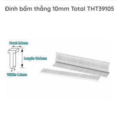Hộp 5000 Đinh Bấm Gim Thẳng Total THT39105 - Chất Lượng Cao, Thích Hợp THT31143 cho Văn Phòng và Học Tập