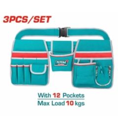 Túi Đựng Đồ Nghề TOTAL THT16P20325 Kèm Dây Đeo Thắt Lưng - Chất Liệu Polyester 600D, 14 Ngăn Tiện Dụng, Kích Thước Lớn, Phong Cách Hiện Đại