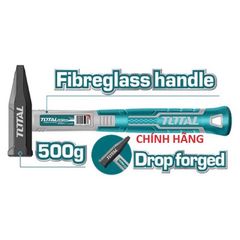 (at8) Búa đóng đinh 500gam đầu dẹp vuông (mẫu mới) TOTAL THTMH5006