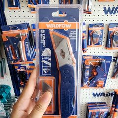 Dao Gập Tiện Dụng WADFOW WSK9419 - Lưỡi 61x19mm Sắc Bén, Thiết Kế Gấp Gọn, Tặng 5 Lưỡi Dự Phòng Chính Hãng