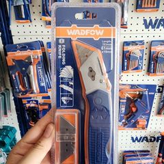 Dao Gập Tiện Dụng WADFOW WSK9419 - Lưỡi 61x19mm Sắc Bén, Thiết Kế Gấp Gọn, Tặng 5 Lưỡi Dự Phòng Chính Hãng