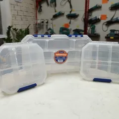 Bộ 3 Hộp Đựng Linh Kiện Nhựa Trong Suốt WADFOW - Hộp Tiện Ích Cho Tủ WTB8346, Chất Liệu PPM, Kích Thước Đa Dạng