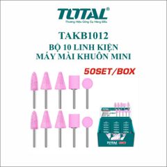 Bộ 10 Đá Mài Đường Kính 3mm cho Máy Mài Khuôn Mini TOTAL TAKB1012 - Linh Kiện Chất Lượng Cao