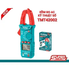 kìm đo điện Total TMT42002 - Ampe kìm 2000 số đếm, lưu trữ dữ liệu, điện áp AC/DC đến 600V, dụng cụ hữu ích cho kỹ thuật viên