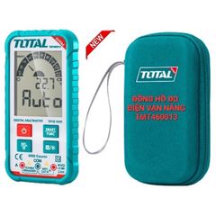 Đồng hồ đo điện TOTAL TMT460013 - Màn hình rộng, Đo DC/AC, Kiểm tra diode, Phát hiện điện áp không tiếp xúc, Thiết bị đa năng