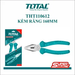 Kìm Răng 6 Inch TOTAL THT110612 - Dụng Cụ Tiện Ích Đầu Kềm Chống Rỉ, Bảo Hành Chính Hãng