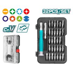 Bộ Tua Vít Sửa Điện Thoại TOTAL 32 Chi Tiết - Dụng Cụ Chuyên Dụng Cho iPhone & iPad, Tay Cầm Tiện Dụng, Đầy Đủ Mũi Vít