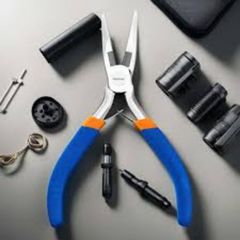 Kìm mũi nhọn mini 4.5 inch WADFOW WPL0954 - Dụng cụ tiện ích chống gỉ tay cầm nhựa, lý tưởng cho việc sửa chữa và DIY