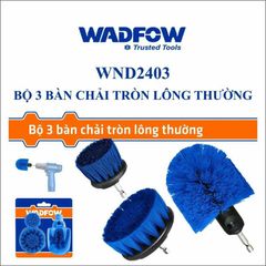 Bộ 3 Bàn Chải Vệ Sinh Gắn Máy Khoan - Lông Thường 360 Độ, 3.5
