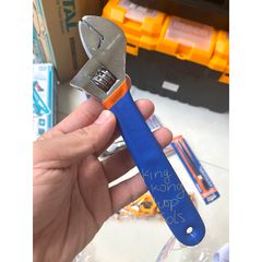Mỏ Lết 8 Inch Chống Ăn Mòn WADFOW WAW5108 - Tay Cầm Cao Su Nhám, Kẹp Có Thể Điều Chỉnh 0-24mm
