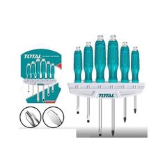 Bộ 6 Tua Vít Đóng Xuyên TOTAL THGSS35061 - Dụng Cụ Tiện Ích Chất Lượng Cao, Thép 40Cr, Đa Năng cho Mọi Công Trình
