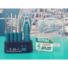 Bộ 9 Tua Vít Đa Năng TOTAL THT250906 - Chất Liệu CR-V, Bao Gồm Nhiều Kích Cỡ, Dụng Cụ Tiện Ích Cho Người Làm Thủ Công