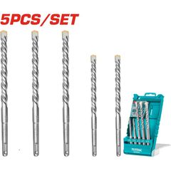 Bộ 5 Mũi Khoan Bê Tông Đuôi Gài TOTAL TAC190501 - Dụng Cụ Chuyên Dụng Cho Công Trình Xây Dựng, Size Đa Dạng 6-12mm