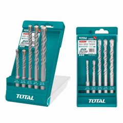 Bộ 5 Mũi Khoan Bê Tông Đuôi Gài TOTAL TAC190501 - Dụng Cụ Chuyên Dụng Cho Công Trình Xây Dựng, Size Đa Dạng 6-12mm