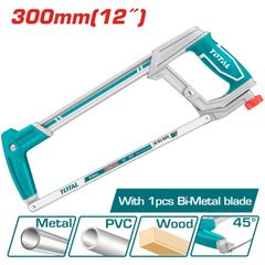 Khung Cưa Sắt Cao Cấp 12 Inch Total THT54106 - Dụng Cụ Tiện Ích Chất Lượng Cao, Có Lưỡi Sẵn, Phù Hợp Cho Công Việc Nặng Nhọc