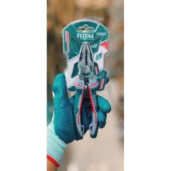 Kìm Răng Cao Cấp 8 Inch TOTAL THT210806S - Tiết Kiệm 30% Lực, Chất Liệu Thép CR-V Chống Gỉ, Dụng Cụ Làm Việc Chuyên Nghiệp