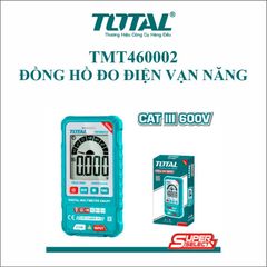 Đồng hồ đo điện kỹ thuật số TOTAL TMT460002 - Màn hình LED, Đo AC/DC, Độ chính xác cao, Thiết bị tiện ích cho điện và điện tử