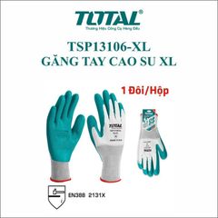 Găng Tay Cao Su TOTAL TSP13106-XL - Độ Bền Gấp Đôi, Phù Hợp Cho Xử Lý Hàng Hóa Nặng và Đồ Vật Nhọn