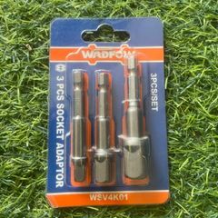 Bộ 3 đầu chuyển đổi máy siết vít sang siết bu lông WADFOW WSV4K01 - Kích thước 1/4