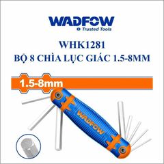 Bộ 8 chìa lục giác xếp WADFOW WHK1281, chất liệu Cr-V, kích thước 1.5-8mm, dụng cụ tiện ích chất lượng cao, bảo hành chính hãng