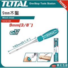 Đục gỗ 9mm thép Cr-V TOTAL THT4196 - Dụng cụ tiện ích chất lượng cao cho thợ mộc và chuyên gia DIY