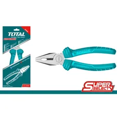 Kìm Răng TOTAL THT110812 8 Inch - Dụng Cụ Tiện Ích Chất Lượng Cao, Đầu Đánh Bóng, Chống Rỉ, Tay Cầm Thoải Mái