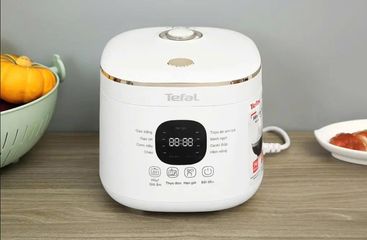 Nồi Cơm Điện Tử TEFAL RICE MATE MINI RK515168 - Dung Tích 0.7L, 8 Chế Độ Nấu, Thiết Kế Hiện Đại, Tiết Kiệm Điện 350W
