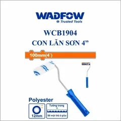 Cây Lăn Sơn 4 Inch WADFOW WCB1904 - Chất Liệu Polyester, Đặc Biệt Cho Sơn Tường Bên Trong - Công Cụ Gia Dụng Tiện Ích Nhà Bếp