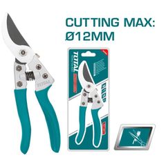 Kéo Cắt Cành TOTAL THTP62081 - Kéo Nhôm 8inch Chất Lượng Cao với Lưỡi Thép Carbon và Tay Cầm Chống Trượt