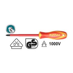 Tua vít bake PZ2 cách điện 1000V TOTAL THTISPZ2100 - Dụng cụ sửa chữa chất lượng cao, bền bỉ và an toàn cho điện