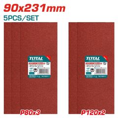 (at8) Set 5 tờ giấy Nhám chử nhật TOTAL TAC749241-1