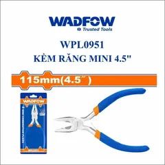 Kìm răng mini WADFOW WPL0951 - Dụng cụ chống gỉ 115mm với tay cầm nhựa tiện dụng - Công cụ sửa chữa đa năng cho gia đình