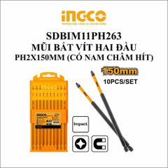 1 mũi bắt vít PH2x150mm thép đen (có từ) INGCO SDBIM11PH263