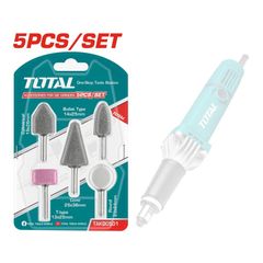 Bộ 5 Đá Mài Cốt 6mm Phụ Kiện Máy Mài Khuôn Total TG55061 - Dụng Cụ Tiện Ích Chất Lượng Cao