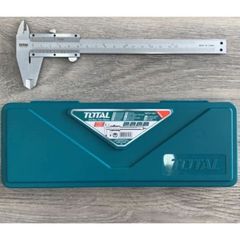 Thước kẹp Cơ Khí TOTAL TMT311501 150mm - Dụng cụ đo chính xác bằng thép carbon, hộp nhựa bảo vệ.