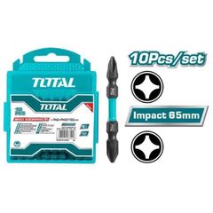 Hộp 10 Mũi Bắt Vít 2 Đầu PH2x65mm Thép S2 Tổng Hợp - Dụng Cụ Tiện Ích Công Nghiệp Chất Lượng Cao