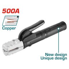 Kìm hàn Total TWAH5006 500A - Dụng cụ hàn chất lượng cao, thích hợp cho máy hàn dưới 500A, đóng gói carton.