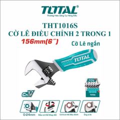 Cờ Lê Điều Chỉnh 2 Trong 1 TOTAL THT1016S - Dụng Cụ Đa Năng Gọn Nhẹ, Chất Liệu Thép Chống Mài Mòn, Tiện Lợi Cho Thợ Sửa Chữa